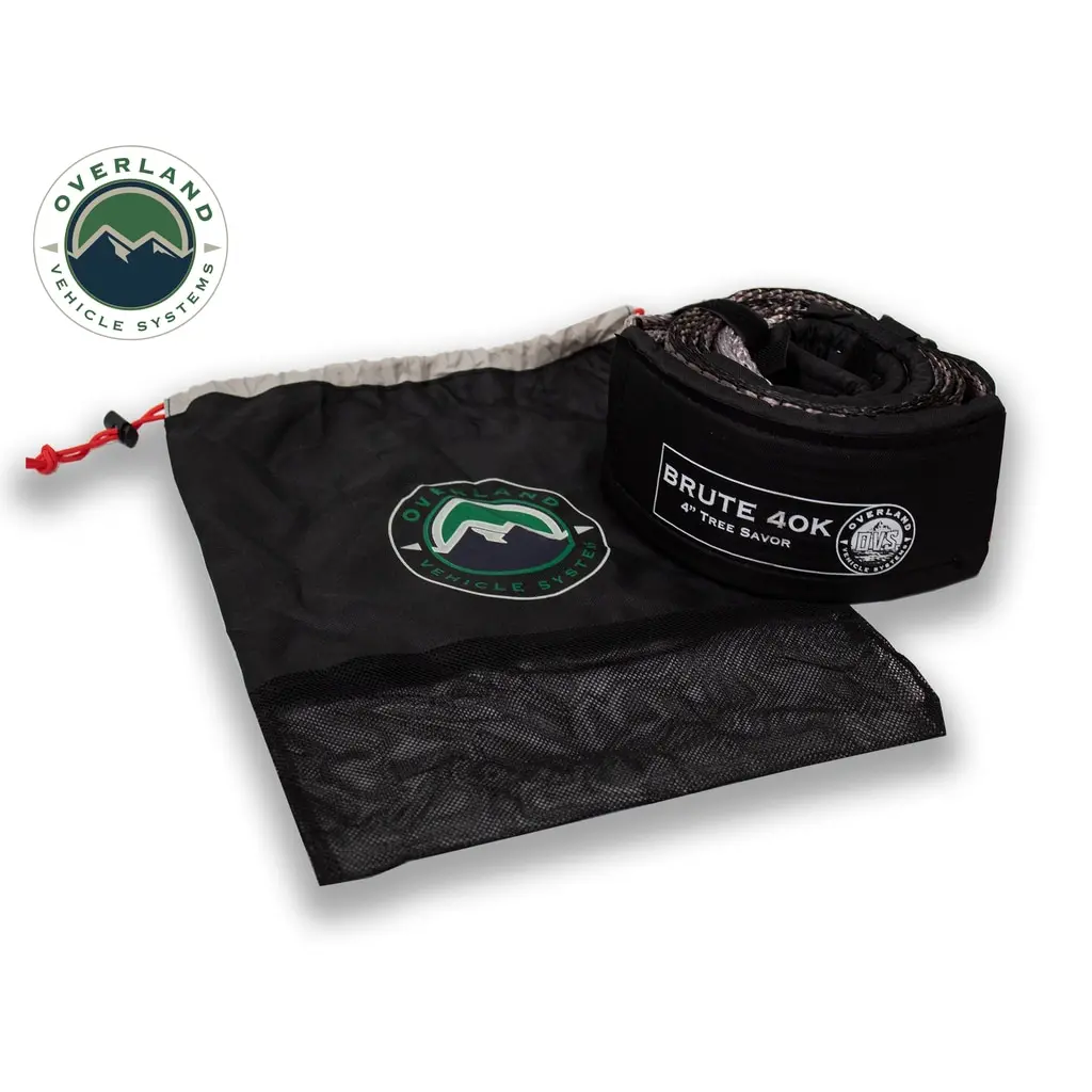Tow Strap 40,000 Lb 4" X 8' Gray With Black Ends & Storage Bag 1