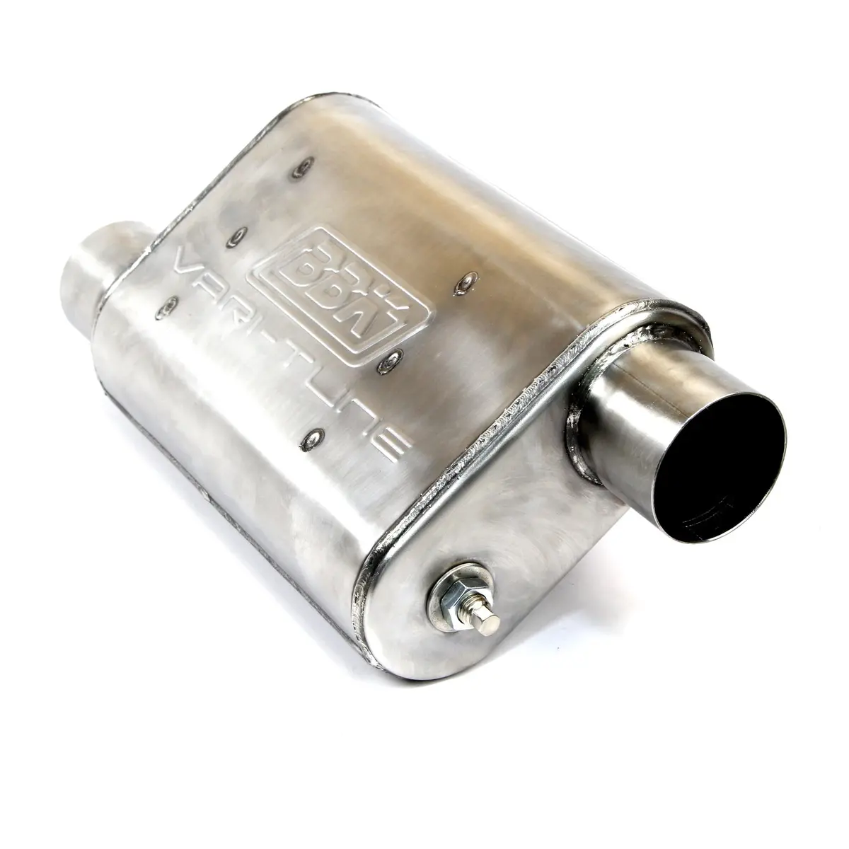 Universal 3 Inch Varitune Adjustable Muffler Double Offset (439 Stainless) 2