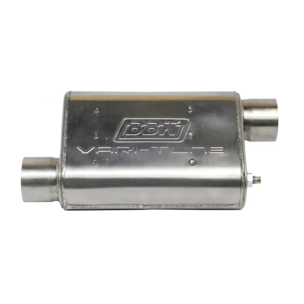 Universal 3 Inch Varitune Adjustable Muffler Double Offset (439 Stainless) 1
