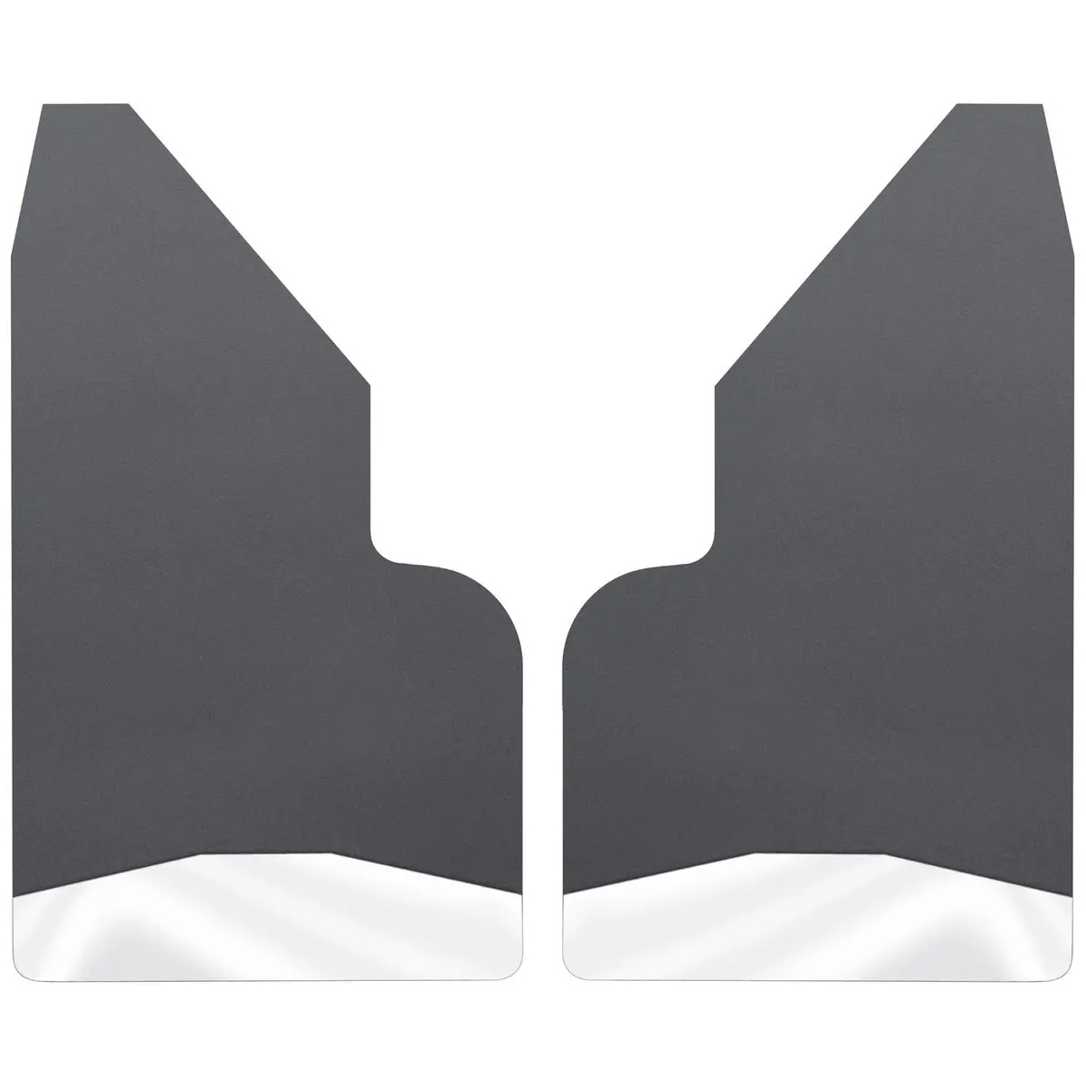 Universal Mud Flaps 14" Wide - Stainless Steel Weight 1