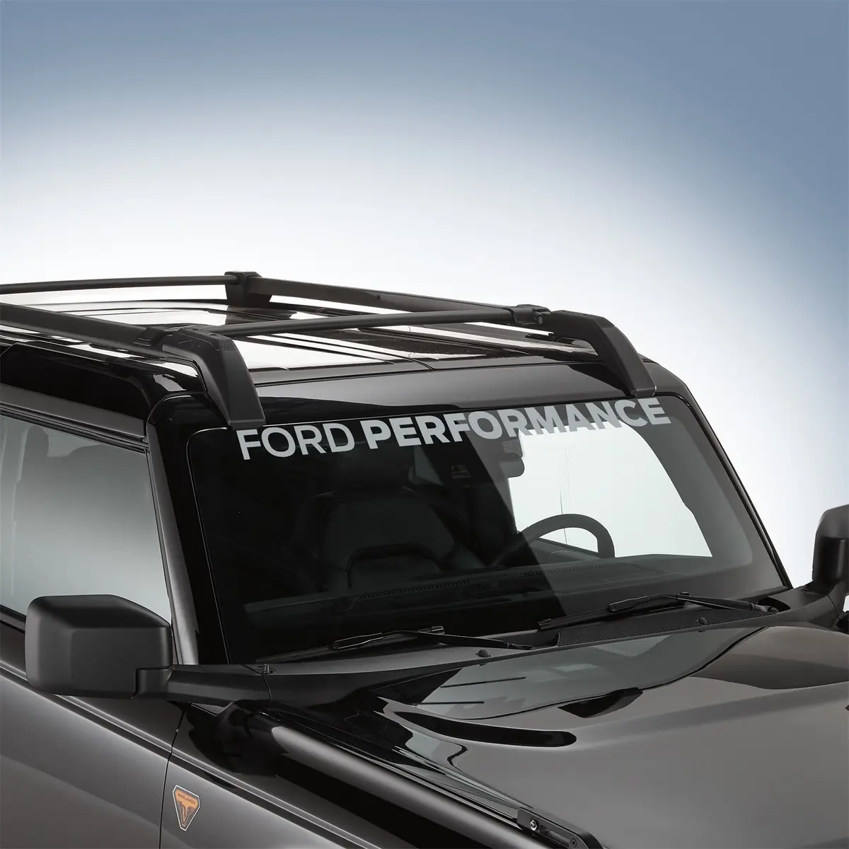 Windshield Banner Decal - Silver 2