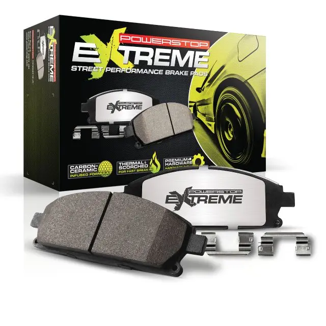 2014-2019 Chevy Corvette 6.2L Rear Powerstop Brake Pads Z26-1718 With Standard Jl9 Brakes 1