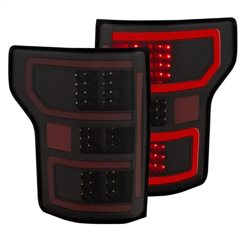 Anzo 18-19 Ford F-150 Led Taillights Black 1