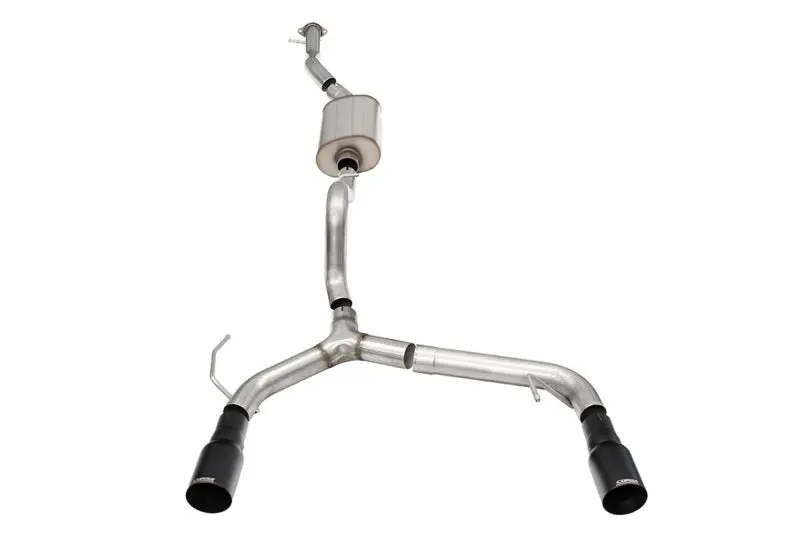 Corsa 21-22 Ford Bronco 2.3L 4-Door 2.75In Cat-Back Dual Rear Exhaust W/ 4In Straight-Cut Black Tips 1