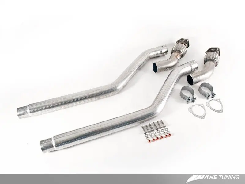 Awe Tuning Audi B8 3.0T Non-Resonated Downpipes For S4 / S5 1