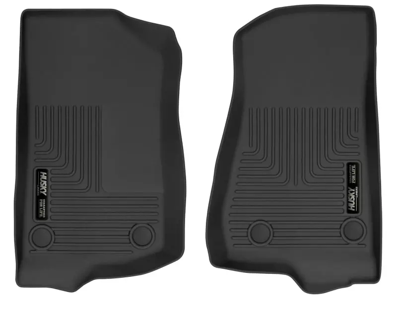 Husky Liners 2018+ Jeep Wrangler X-Act Contour Black Front Floor Liners 1