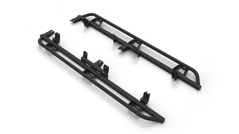 N-Fab Trail Slider Steps 15-20 Chevy/Gmc Colorado/Canyon Crew Cab All Beds - Srw - Textured Black 1
