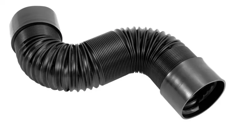 Spectre Air Duct Hose Kit 4In. Od (41In. Ducting / 2 Threaded Pvc Couplers) - Black 2