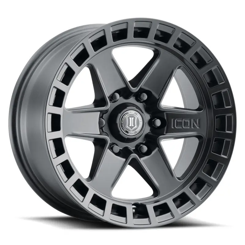 Icon Raider 17X8.5 6X135 6Mm Offset 5In Bs Satin Black Wheel 1