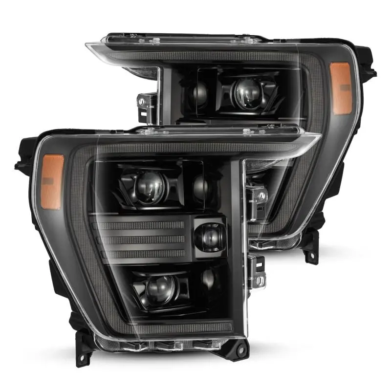 Alpharex 21-22 Ford F150 Pro-Series Projector Headlights Alpha-Black W/Activ Light/Seq Signal 1
