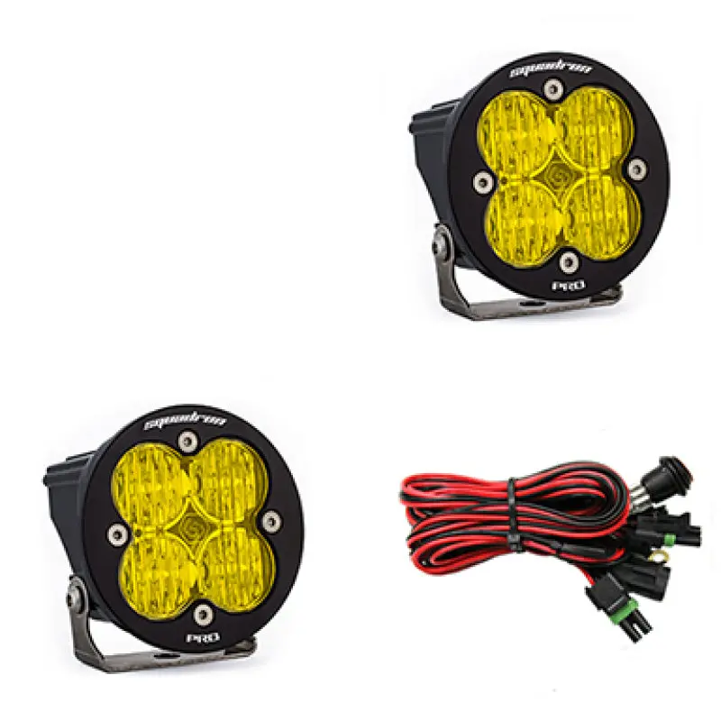 Baja Designs Squadron R Pro Wide Cornering Pair Led Light Pods - Amber 1