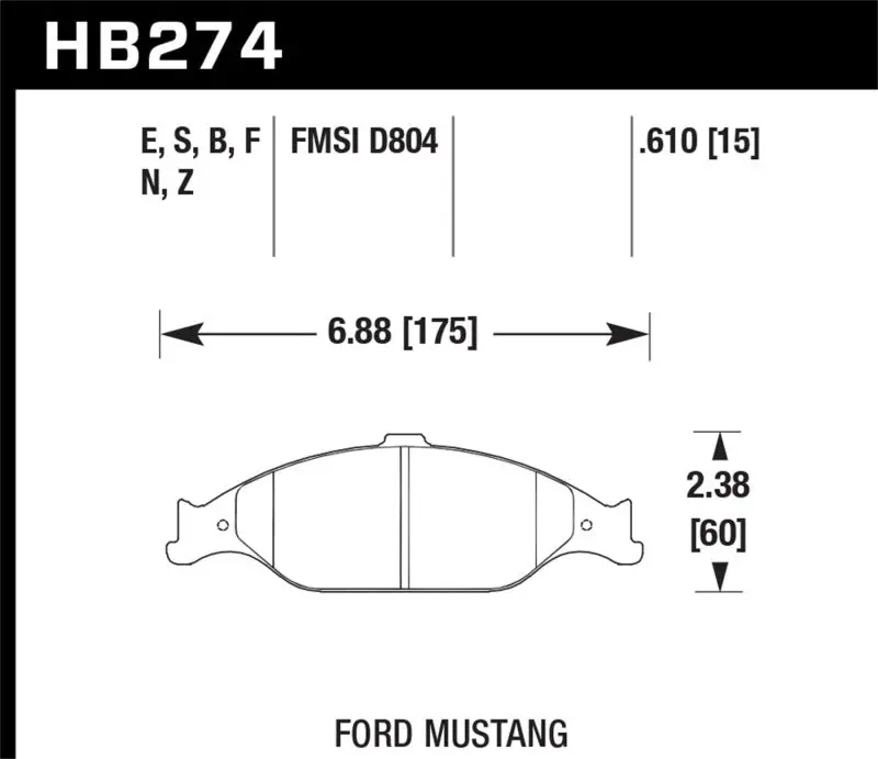 Hawk Hp+ Street Brake Pads 1
