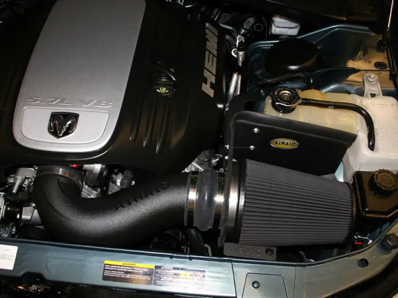 Airaid 06-10 Charger / 05-08 Magnum 5.7/6.1L Hemi Cad Intake System W/ Tube (Dry / Black Media) 1