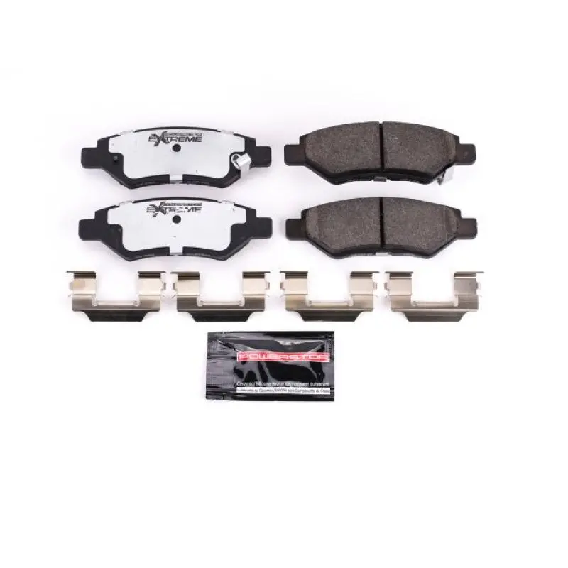 Power Stop 08-14 Cadillac Cts Rear Z26 Extreme Street Brake Pads W/Hardware 1