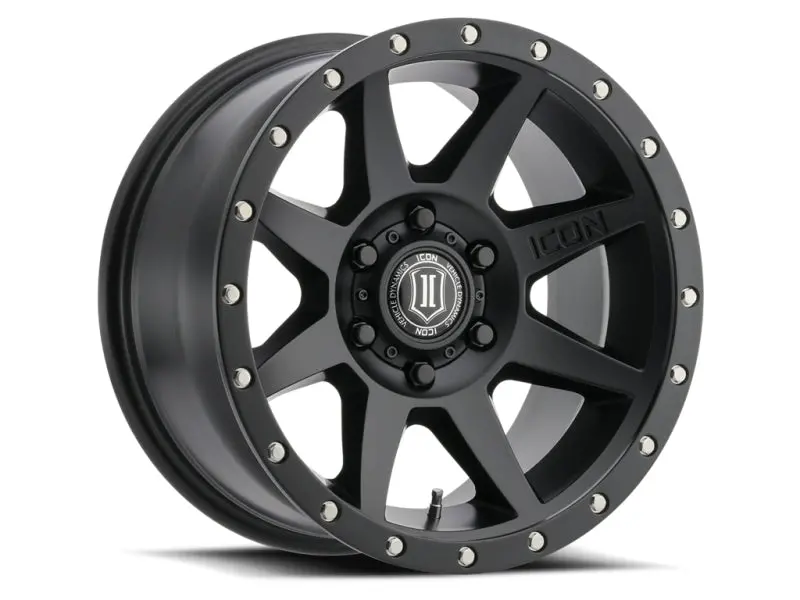 Icon Rebound 17X8.5 6X5.5 0Mm Offset 4.75In Bs 106.1Mm Bore Satin Black Wheel 1