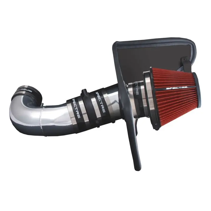 Spectre 08-09 Pontiac G8 V8-6.0L F/I Air Intake Kit - Clear Anodized W/Red Filter 2
