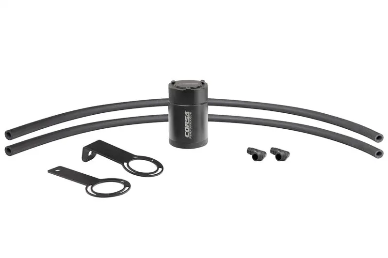 Corsa Performance 1/2In Universal 3 Oz Aluminum Oil Catch Can With Mounting Brackets 1