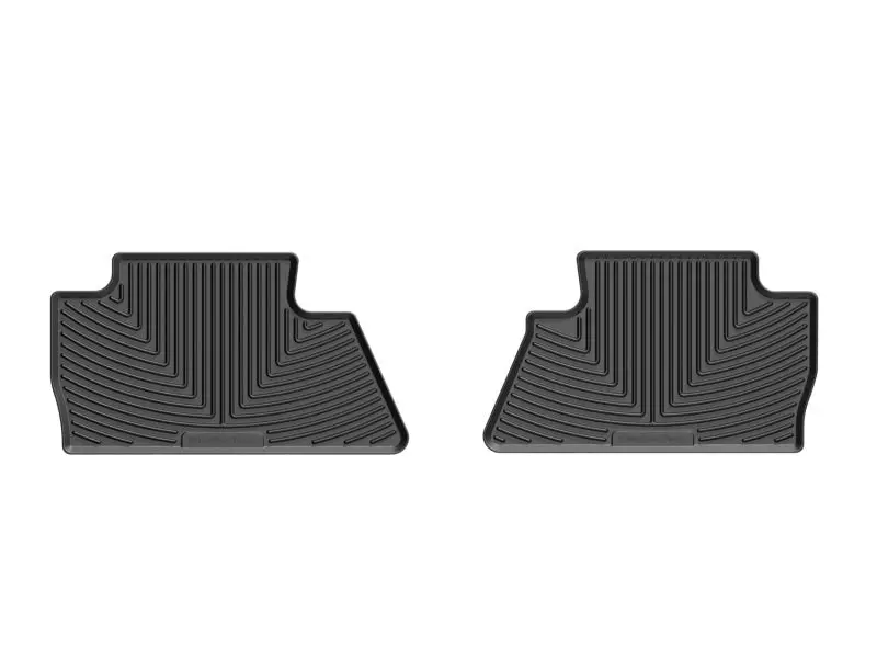 Weathertech 14+ Chevrolet Silverado Rear Rubber Mats - Black 1