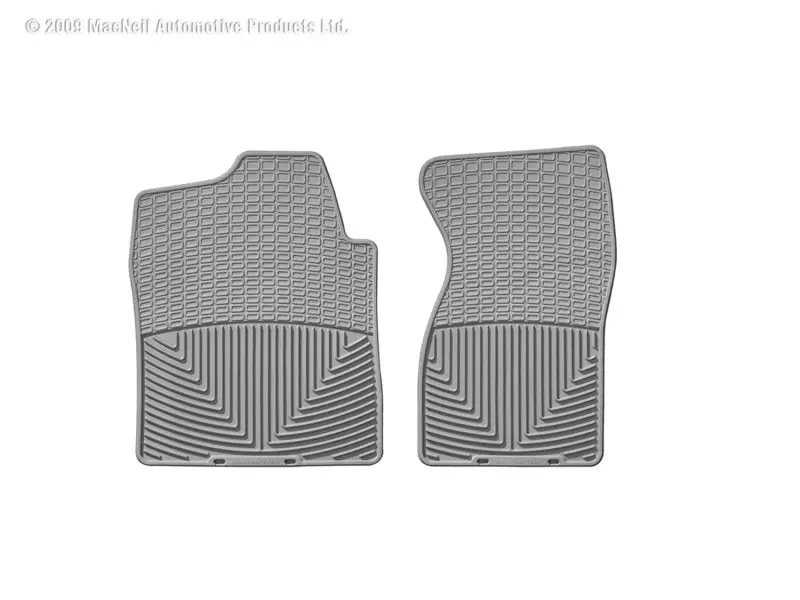 Weathertech 99-00 Chevrolet Silverado Crew Cab Front Rubber Mats - Grey 2