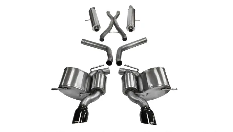 Corsa 12-21 Jeep Grand Cherokee 6.4L V8 Black Sport Cat-Back Exhaust 2