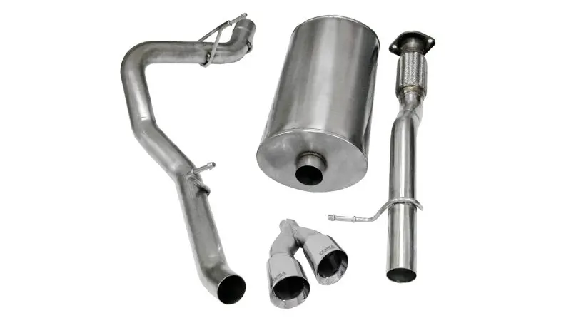Corsa 09-13 Chevrolet Suburban 1500 5.3L V8 Polished Sport Cat-Back Exhaust 1