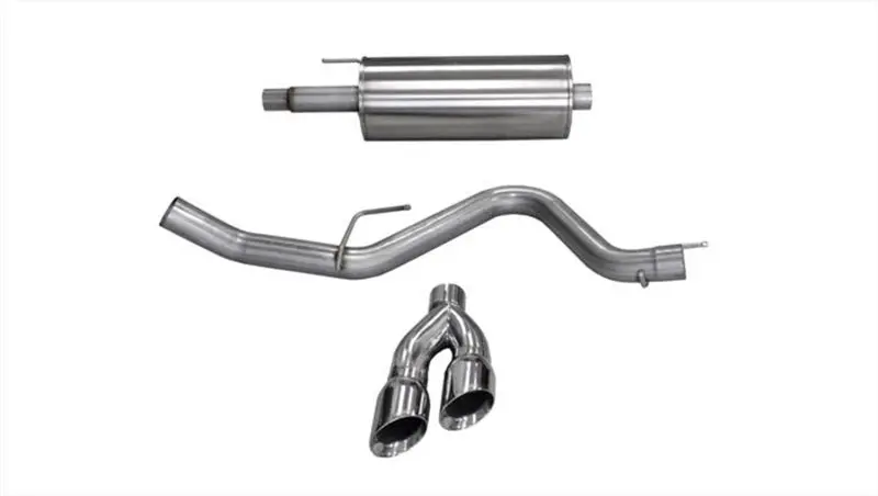Corsa 2015 Ford F-150 5.0L V8 (Super Crew Cab) Polished Sport Single Side Dual 4In Tips Cb Exhaust 1
