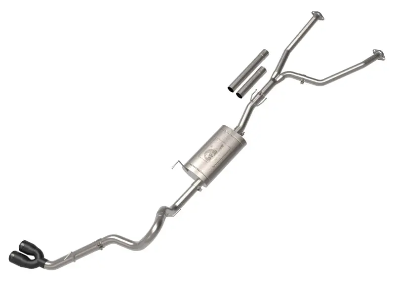 Afe 2022 Toyota Tundra V6-3.5L (Tt) Vulcan Series 2.5In To 3In 304 Ss Cat-Back Exhaust W/ Black Tip 1