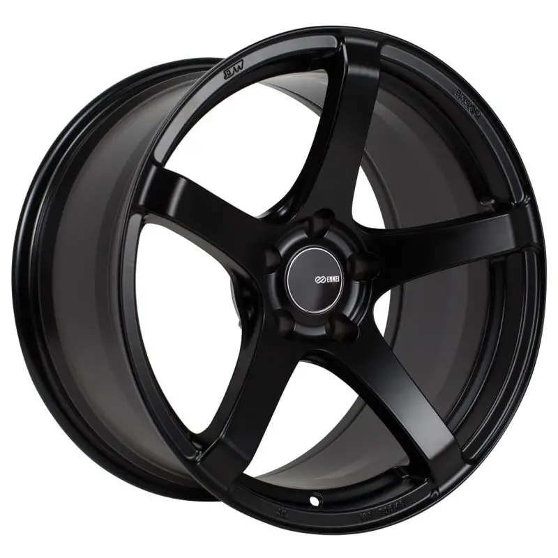 Enkei Kojin 18X9.5 30Mm Offset 5X114.3 Bolt Pattern 72.6Mm Bore Dia Matte Black Wheel 1