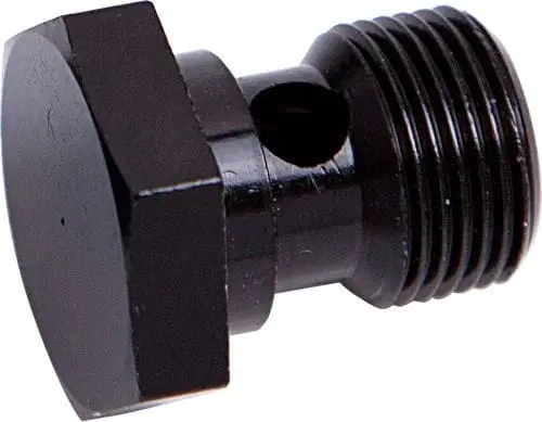 Af722-03Blk 3/8"-20 Alloy Banjo Bolt – Black Oxide Finish, High-Strength Fastener 1