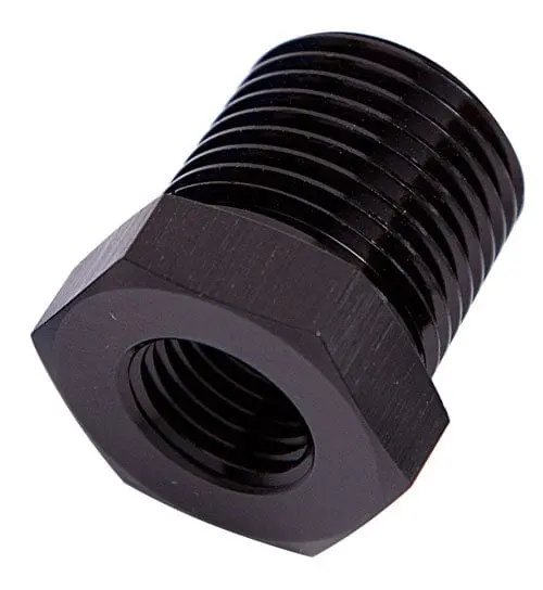 Af912-06-04Blk 3/8" To 1/4" Npt Pipe Reducer Fitting 1