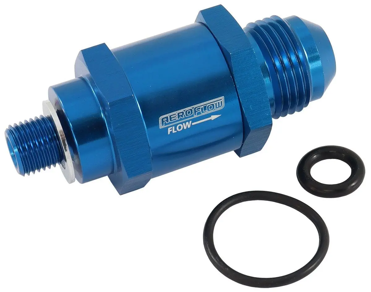 Af616-08 Efi Fuel Pump Check Valve – -8An Fitting, M10×1.0 Thread, Flow-Controlled Design 1