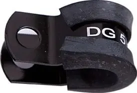 Black Cushioned P-Clamps With 9/16" (14.3Mm) Inner Diameter 1