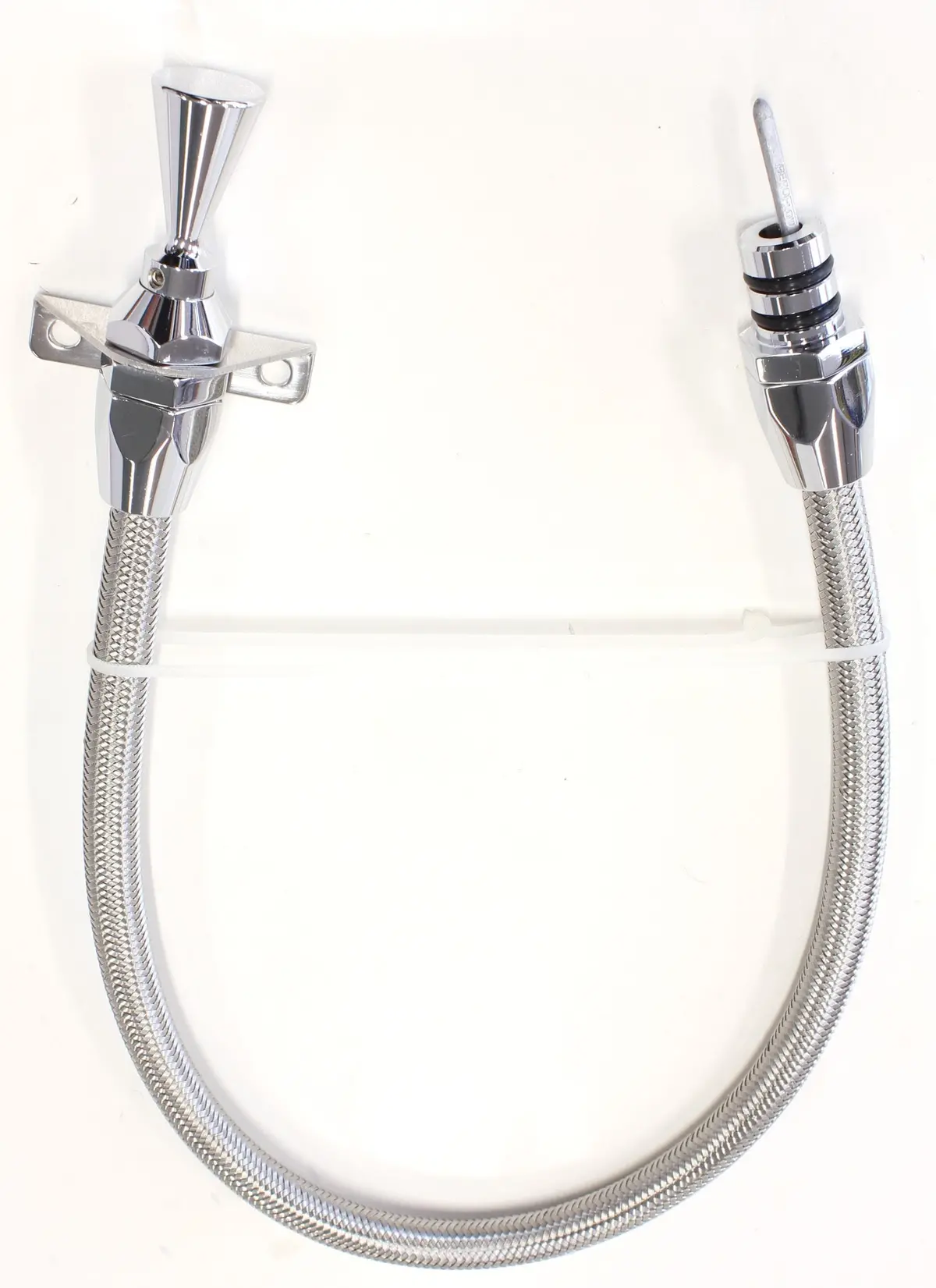 Flexible Stainless Steel Firewall-Mounted Transmission Dipstick – 24" (60Cm) 1