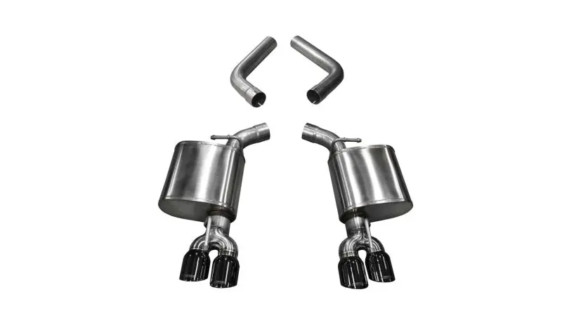 Corsa 15-19 Dodge Challenger 6.4L/17-19 Challenger 5.7L Black Sport Axle-Back Exhaust W/3.5In Tips 1