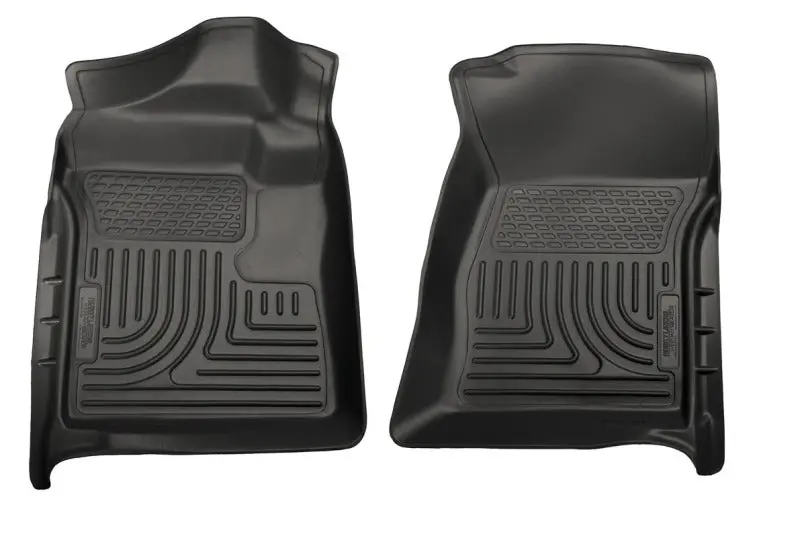 Husky Liners 07-12 Chevrolet Silverado/Gmc Sierra Regular Cab Weatherbeater Black Floor Liners 2