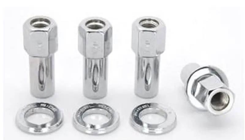 Weld Open End Lug Nuts W/ Centered Washers 1/2In. Rh - 4Pk. 1