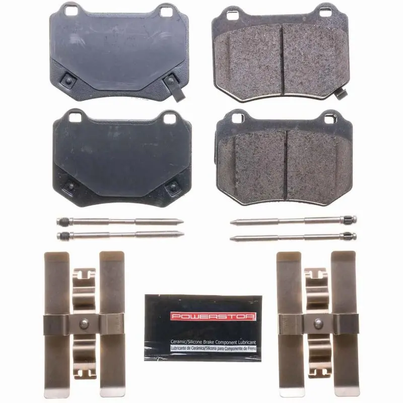 Power Stop 18-19 Subaru Wrx Sti Rear Z23 Evolution Sport Brake Pads W/Hardware 1