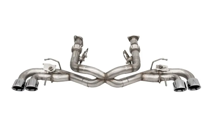 Corsa 20-22 Corvette C8 3In Valved Cat-Back 4.5In Pol Quad Tips - Fits Factory Npp Exhaust 1