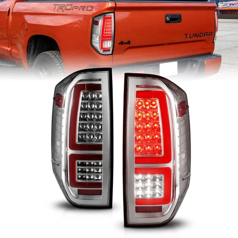 Anzo 2014-2021 Toyota Tundra Led Taillights Chrome Housing/Clear Lens 1