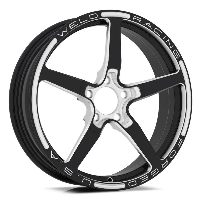 Weld Alumastar 1-Piece 18X6 / 5X115 Bp / 2.7In. Bs Black Wheel - Non-Beadlock 1
