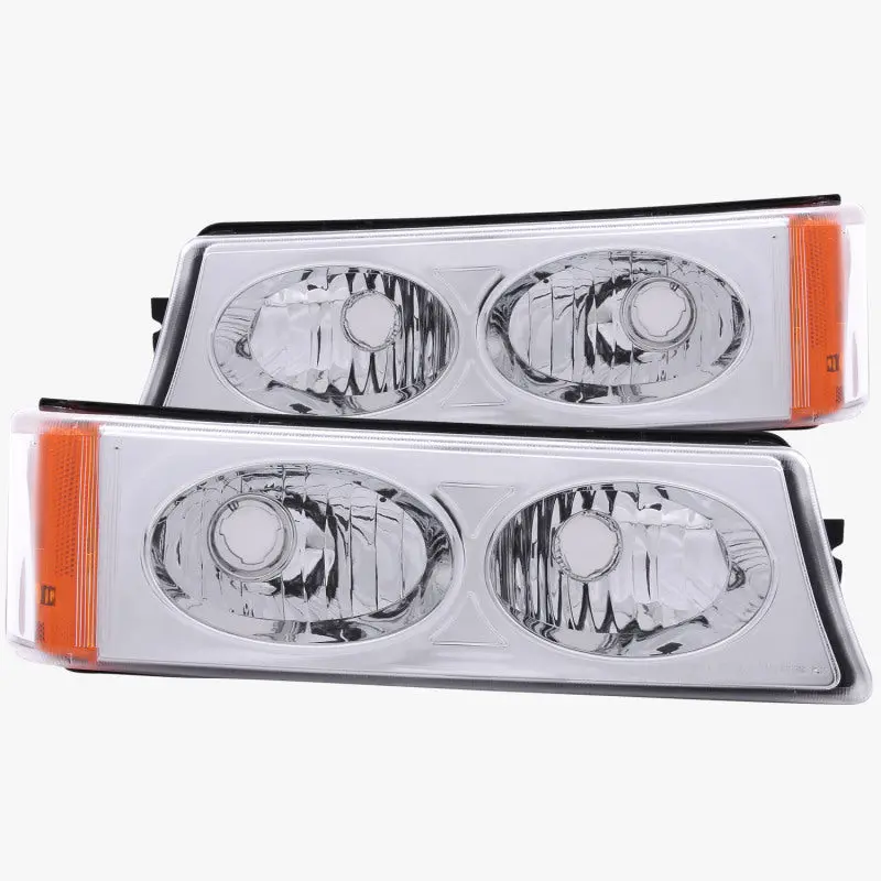 Anzo 2003-2006 Chevrolet Silverado 1500 Euro Parking Lights Crystal 1