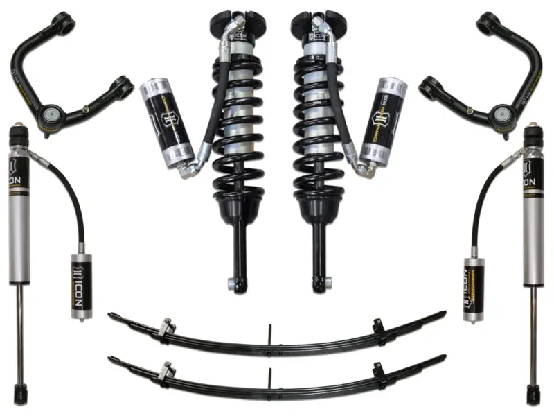Icon 05-15 Toyota Tacoma 0-3.5In/2016+ Toyota Tacoma 0-2.75In Stg 4 Suspension System W/Tubular Uca 1