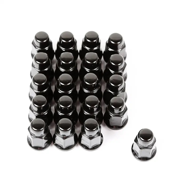 Rugged Ridge Wheel Lug Nut Set Of 20 Black 1/2-20 2