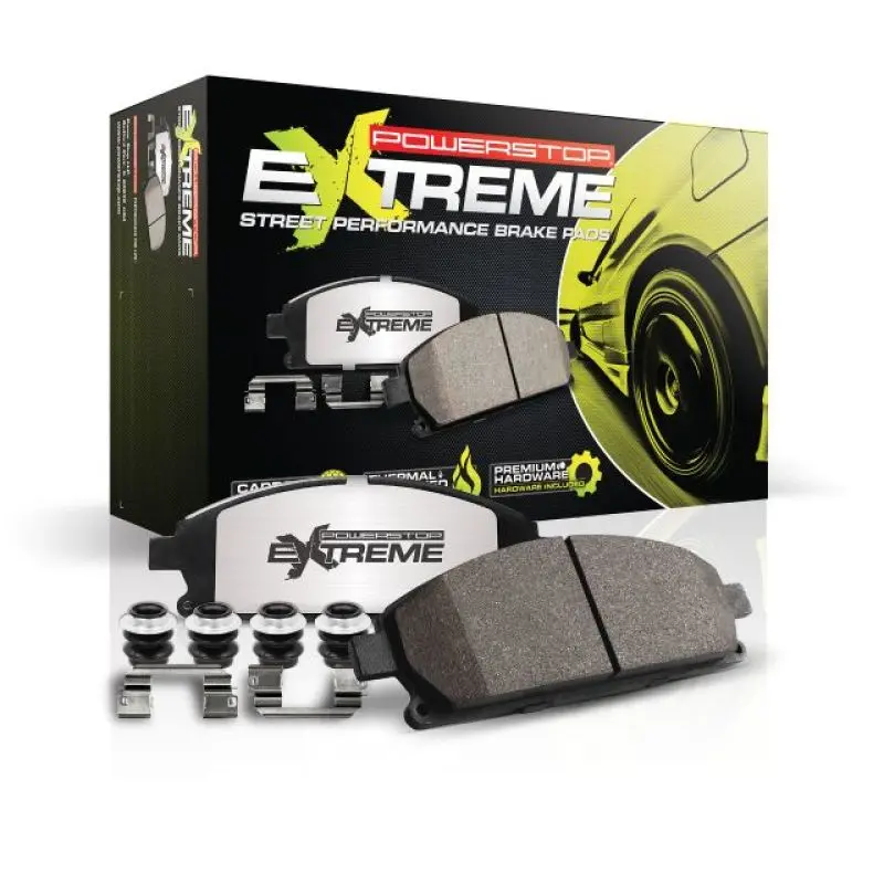 Power Stop 16-19 Cadillac Ats Rear Z26 Extreme Street Brake Pads W/Hardware 2