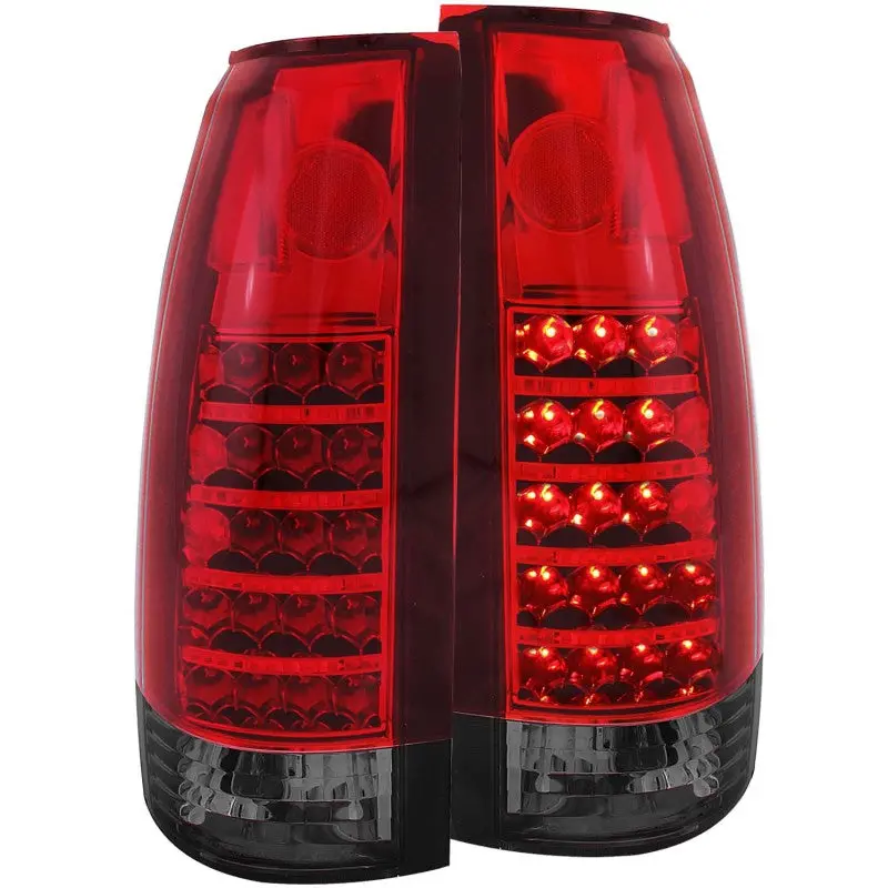 Anzo 1999-2000 Cadillac Escalade Led Taillights Red/Smoke 2