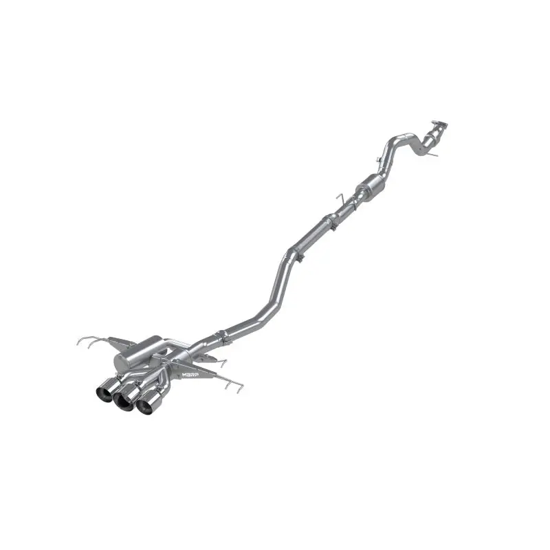 Mbrp 17-22 Honda Civic Type R 2.0L T304 Stainless Steel 3.0In Cat-Back W/Triple Center Outlet 1