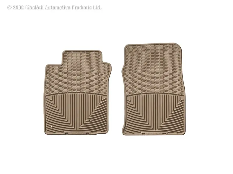 Weathertech 00-05 Hyundai Accent Front Rubber Mats - Tan 1