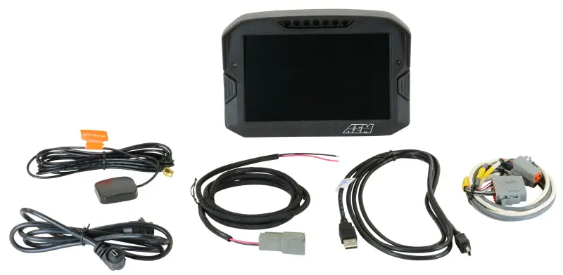 Aem Cd-7 Logging Gps Enabled Race Dash Carbon Fiber Digital Display W/O Vdm (Can Input Only) 1