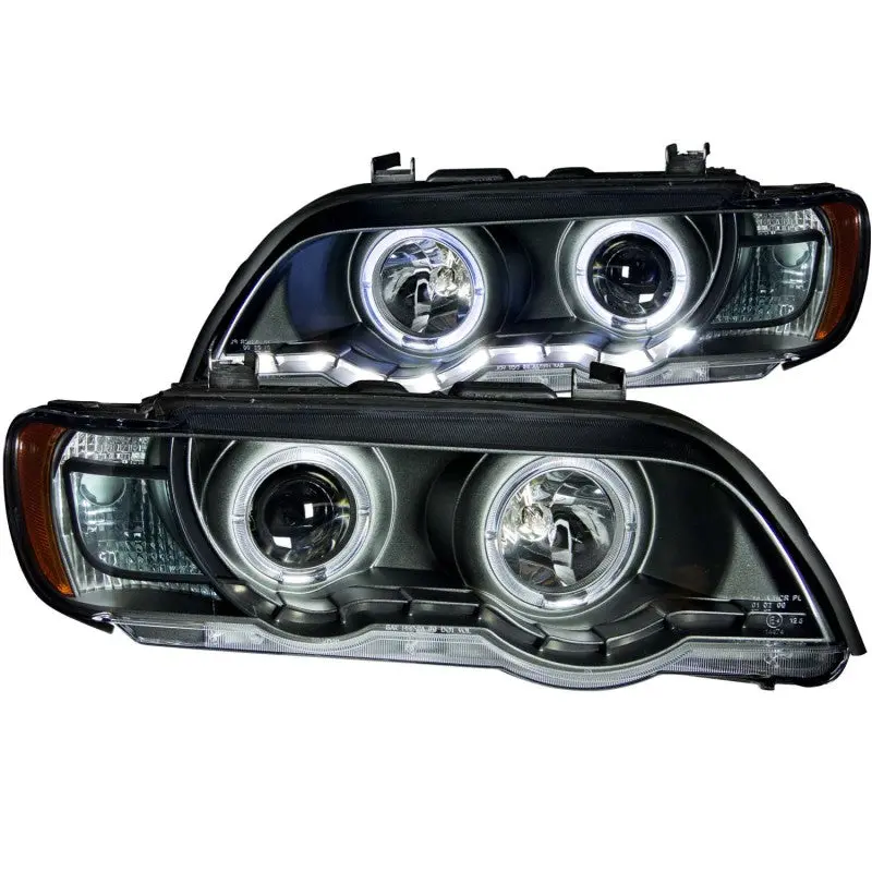 Anzo 2000-2003 Bmw X5 Projector Headlights W/ Halo Black 1