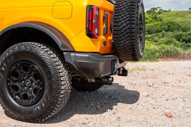 Corsa 21-22 Ford Bronco 2.7L 2-Door 2.75In Cat-Back Dual Rear Exhaust W/4In Straight-Cut Polish Tips 2